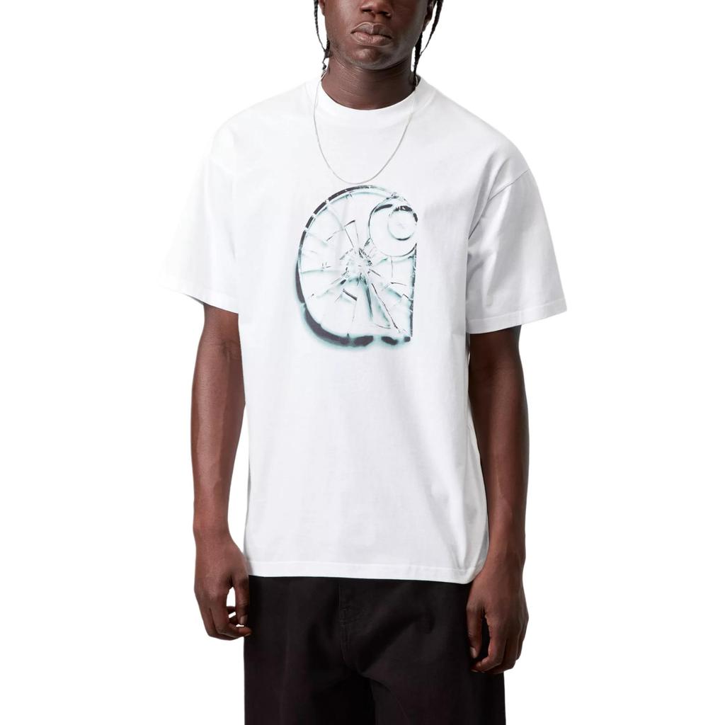 Carhartt WIP FW25 S/S Shattered Logo Pattern Loose Fit Comfortable T-Shirt Men T-Shirts I036016-02-XX