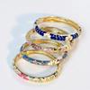 Boho Vintage Cloisonné Emaille Armband für Damen Buntes Tropföl Blumen Armreif Orientalischer Ethnischer Hand Schmuck Tägliche Party Geschenke