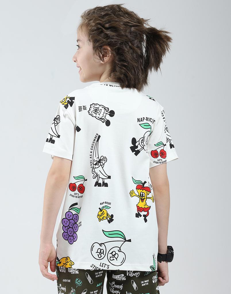 Monte Carlo Boys Printed Round Neck Tshirt