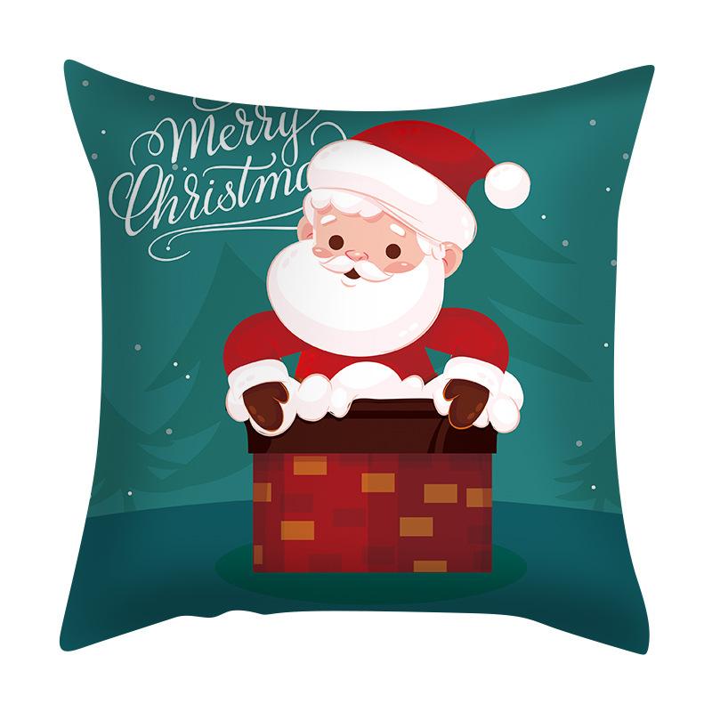 Cartoon Santa Claus Pillow Case Nordic Cross-border Special for Living Room Bedroom Cushion Pillow