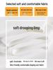 Drapey High-Waisted Slimming White Pants - Summer Versatile Casual Wear for Women