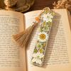 DYS Real Flower Resin Bookmark, 12 Months Dried Page Marker, Handmade Pressed Bookmark for Readers, Gift Book Lovers