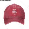 Cappellino da Baseball Unisex in Cotone Personalizzato Anno di Nascita 1985 Regali Originali per il Compleanno Cappellino Regolabile per Adulti Cappellino da Papà Donna Uomo Protezione Solare