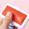 Airbag Needle Pet Brush Plastic White Dot Dog Comb White Grip Pet Comb