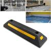 Heavy Duty Wheel Stop Rubber-Plastic Auto Wheel Guide Block Accessories Durable Driveway