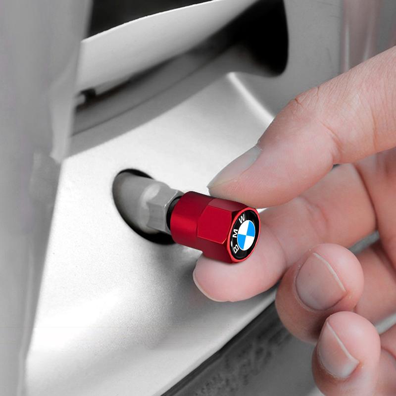 4PCS Car Wheel Tire Valve Cap Dust Protection Cover Accessories For BMW E46 E39 E90 E60 E36 F30 F10 E34 X5 E53 E30 M4 M5 X5 X6