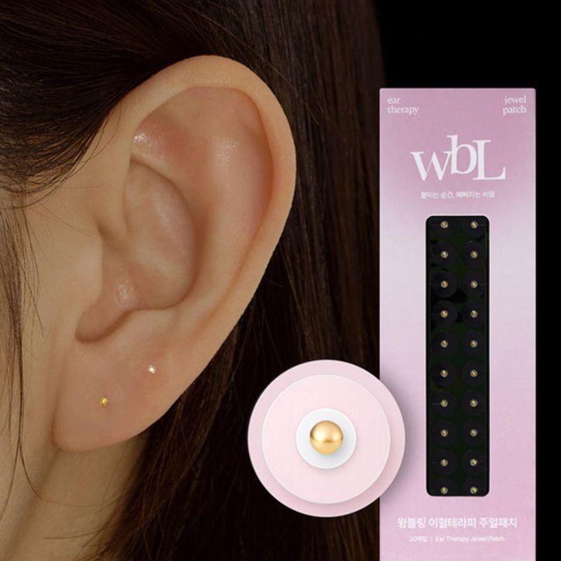 Basic acupressure ball, acupuncture therapy, ear acupuncture, and jewel patch gold