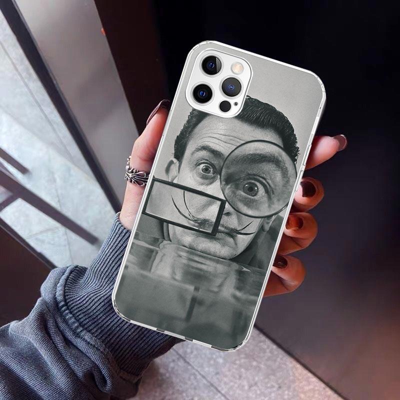 Salvador Dali Art Phone Case For iPhone 17 Air 11 13 Mini 14 15 Plus 16 12 Pro Max 16E SE 7 8 Pattern Soft TPU Back Cover  13 12