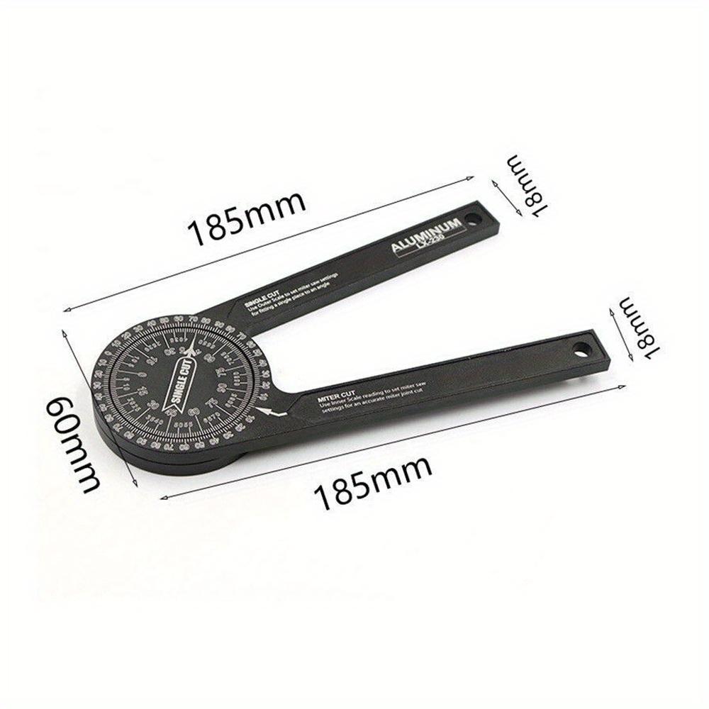 Professional Miter Saw Saw Protractor 7-Inch Inch Angle Finder Precision Laser Engraved Scales Gauge Corner Woodworking