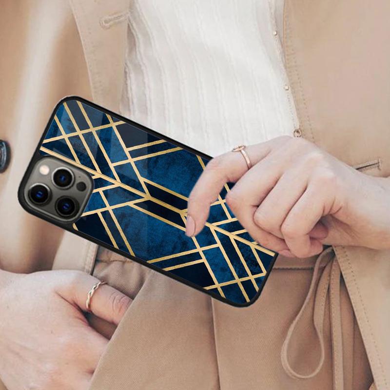 Marble Geometric Art Magnetic Phone Case For APPLE iPhone 17 Air 16 14 13 12 Pro Max 15 Plus Wireless Charge With MagSafe Cover