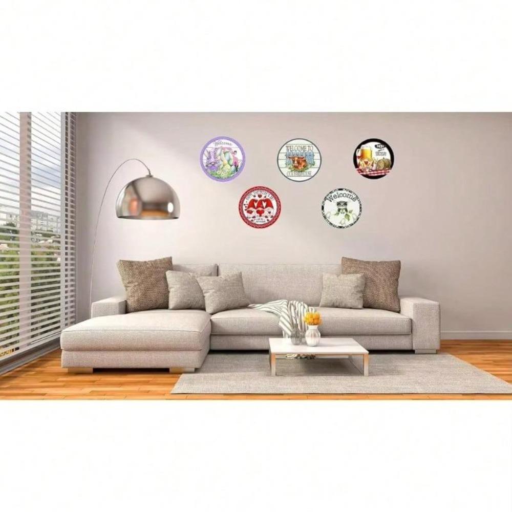 Retro Floral Market Truck Vintage Tin Wall Art