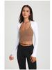 Spring/Summer Long Sleeve Yoga & Dance Cardigan - Solid Color Vest Cover-Up