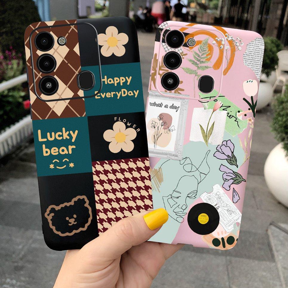 For Tecno Spark 8C Case KG5k Shockproof Soft Silicone TPU Back Cover For Tecno Spark 8 Pro Spark8 Phone Cases Spark8 Case Bumper