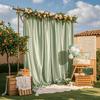 1PC Satin Backdrop Curtains Baby Shower Photo Background Drapes for Birthday Party Wedding Arch Stage Back Drop Cloth Decoration