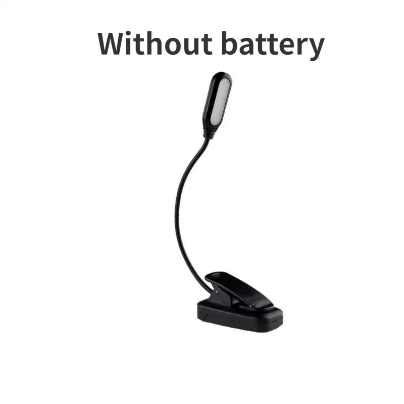 

Светодиодная лампа Мини-светильник с клипсой на батарейках Книга Ночник Лампы Защита глаз Путешествия Гибкая зарядка Регулируемая для использования в помещении Battery Type