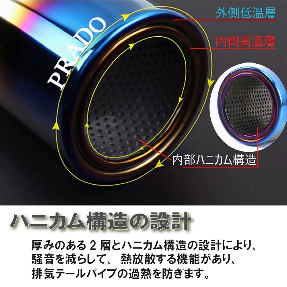 Life Design Johnson.42 Toyota Land Cruiser Prado 150 Series Exclusive Muffler Cutter Prado Tail