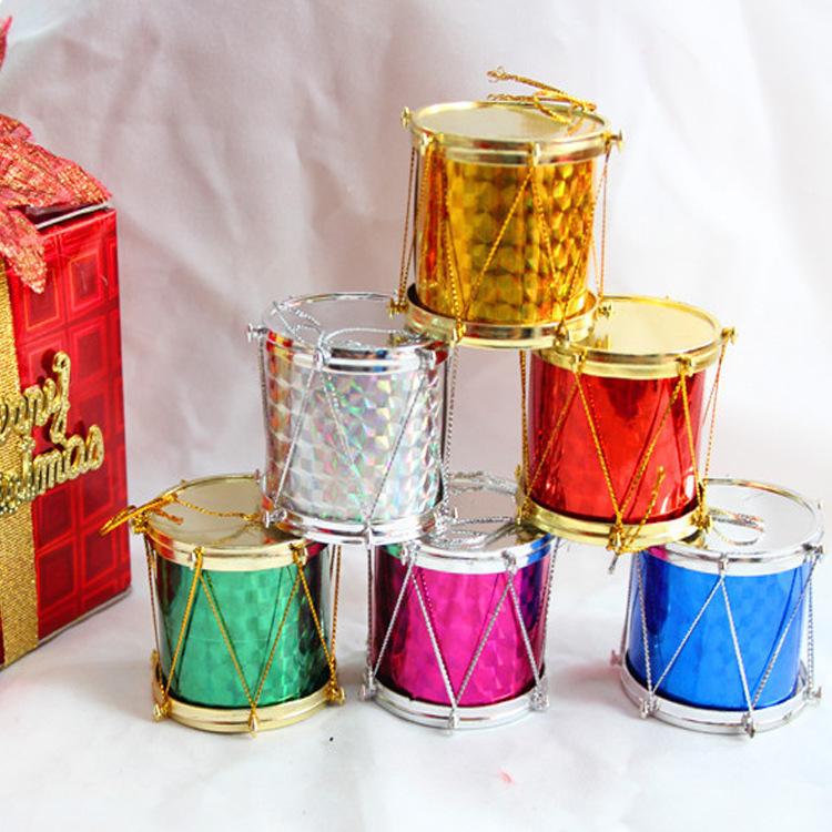 Christmas Tree Decorations 2.5Cm High Christmas Snare Drum, A Pack Of 12 Christmas Tree Pendants, Christmas Drum