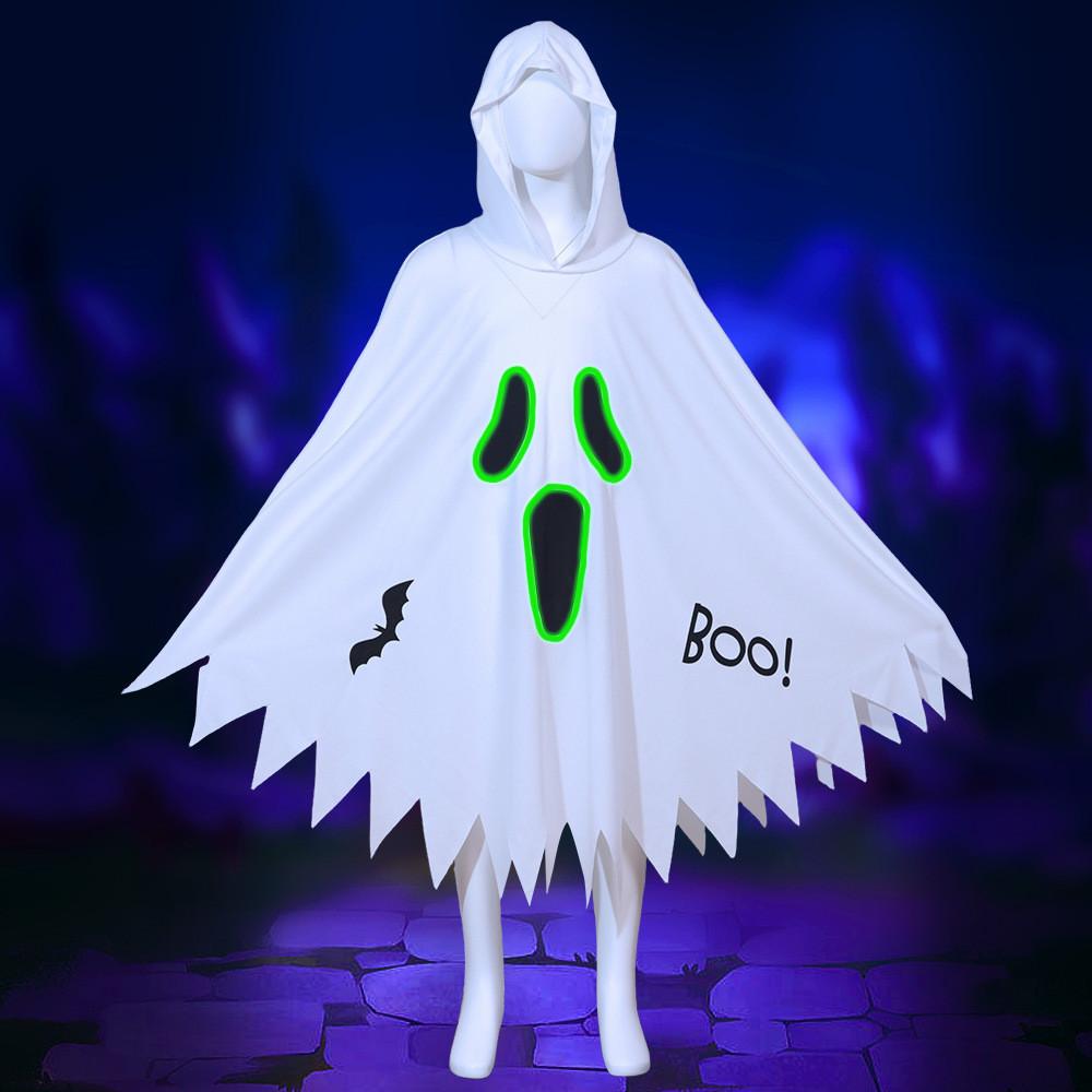 Halloween Childrens Ghost Cloak With Noctilucent For Cosplay And Party Events