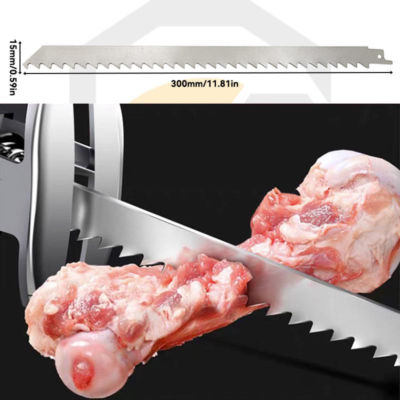 12-Inch Stainless Steel Saw Blade for Ice, Food, and Bones