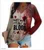 2023 Autumn/Winter Multi-color Women's V-neck Loose Long Sleeve Pullover Top