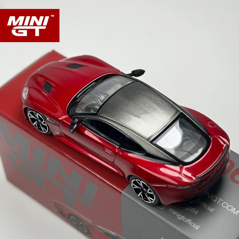 MINIGT 1:64 Aston Martin DBS Hyper Red alloy car Model 1065