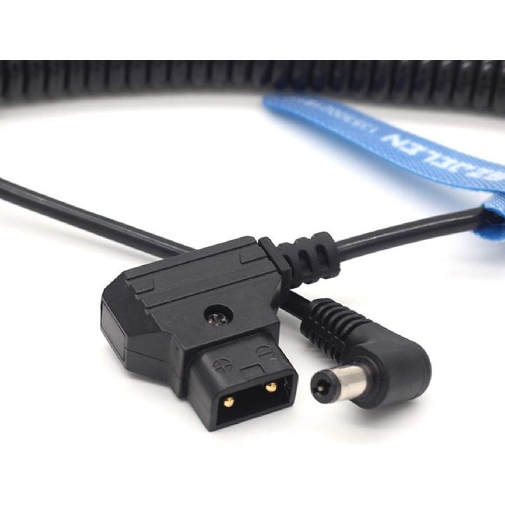 Anton Bauer Power Tap D-Tap to 12V DC2.5 Right Angle Power Coiled Cable for KiPRO LCD Monitor (DC Coiled Cable)