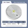 Round Movable Flower Pot Tray with Hidden Wheels and Breathable Bottom for Silent Plant Care