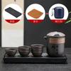 Portable Purple Sand Travel Tea Set Kung Fu Quick Tea Cup Tea Water Separation Outdoor Tea Tray Business Gift Set