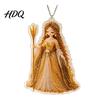 Double-sided Printed Ornaments 2D Flat Acrylic Christmas Ornaments Bead Embroidered Art Goddess