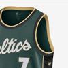 Nike NBA Dri-Fit City Edition Jersey 2022-23, Boston Celtics #7 Jaylen Brown Unisex Tops Dark-Green DO9586-331