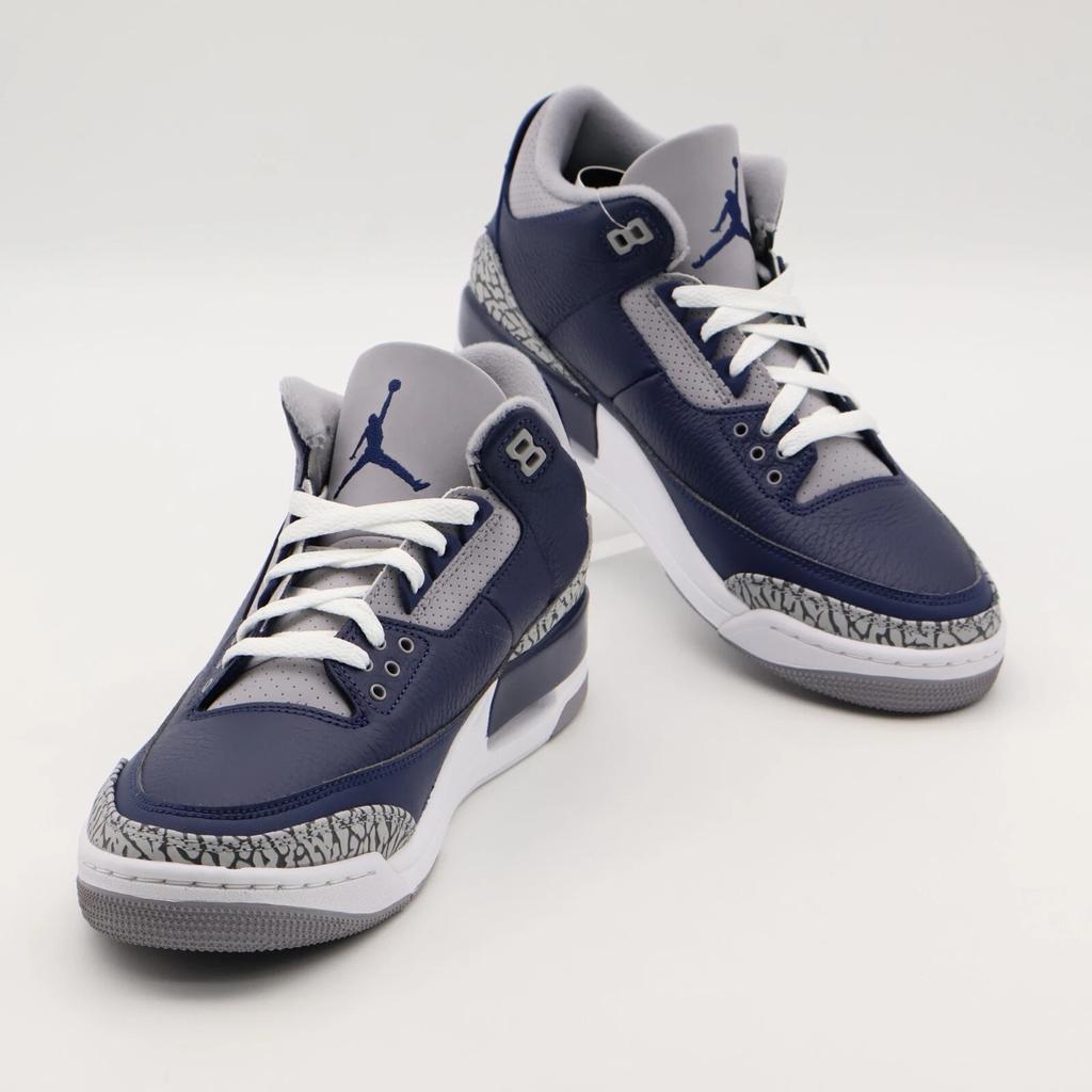 CT8532-401 Nike Air Jordan 3 Retro Midnight Navy Georgetown Grey Blue (Men's)