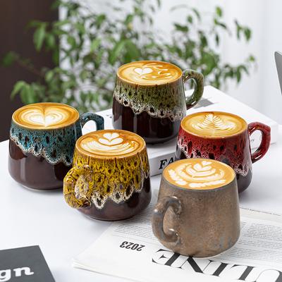 Brennofen Kaffeetasse kreativ retro Keramiktasse Wasserbecher Latte-Tasse hochwertig Paartasse
