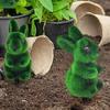 Ostern Schaumstoff Hase Topiary Künstlicher Hasenförmiger Topiary Baum Topf Kunstpflanze Ostern Frühling Thema Tier Schild Deko
