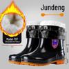 Men's Durable PVC Anti-Slip High-Top Rain Boots for Mining and Labor Protection