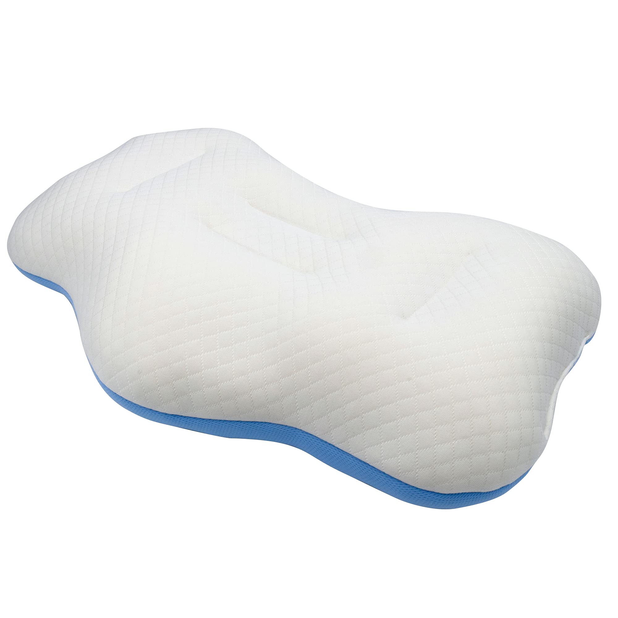 

MORIPiLO Morishita Pillow, Comfortable for Side Sleeping, No Ear Pain (Pellets), Blue, Approx. 43x63cm, Product Number: 4620628