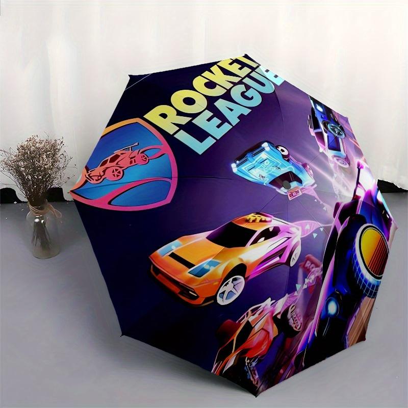 1pc Rocket LeagueVehicles Themed High-quality Umbrella,Automatic Opening and Closing Umbrella,Multi-functional Umbrella G0811381