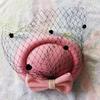 Fascinators Hat for Women Ladies 20s 50s Vintage Pillbox Hat Bridal Wedding Cocktail Tea Party Headwear with Veil