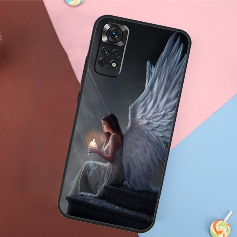 Fantasy Angel Girl Wings Case For Xiaomi Redmi Note 10 11 Pro 9 8 12 Pro Note 9S 8T 10S 11S 10C 12C 9C 9T 10A Funda