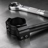 2pcs CNC Machined Clip On Handlebars 37mm Fork Tube Universal Handlebar Pair  For Cafe Racer