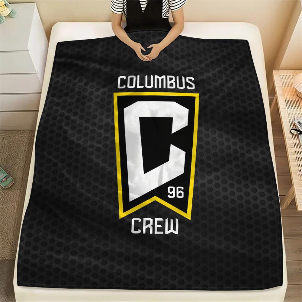 Columbus Crew Print Flanelldecke, Hohe Qualität, Bequem für alle Jahreszeiten, Heimdekoration, Wärme und Komfort