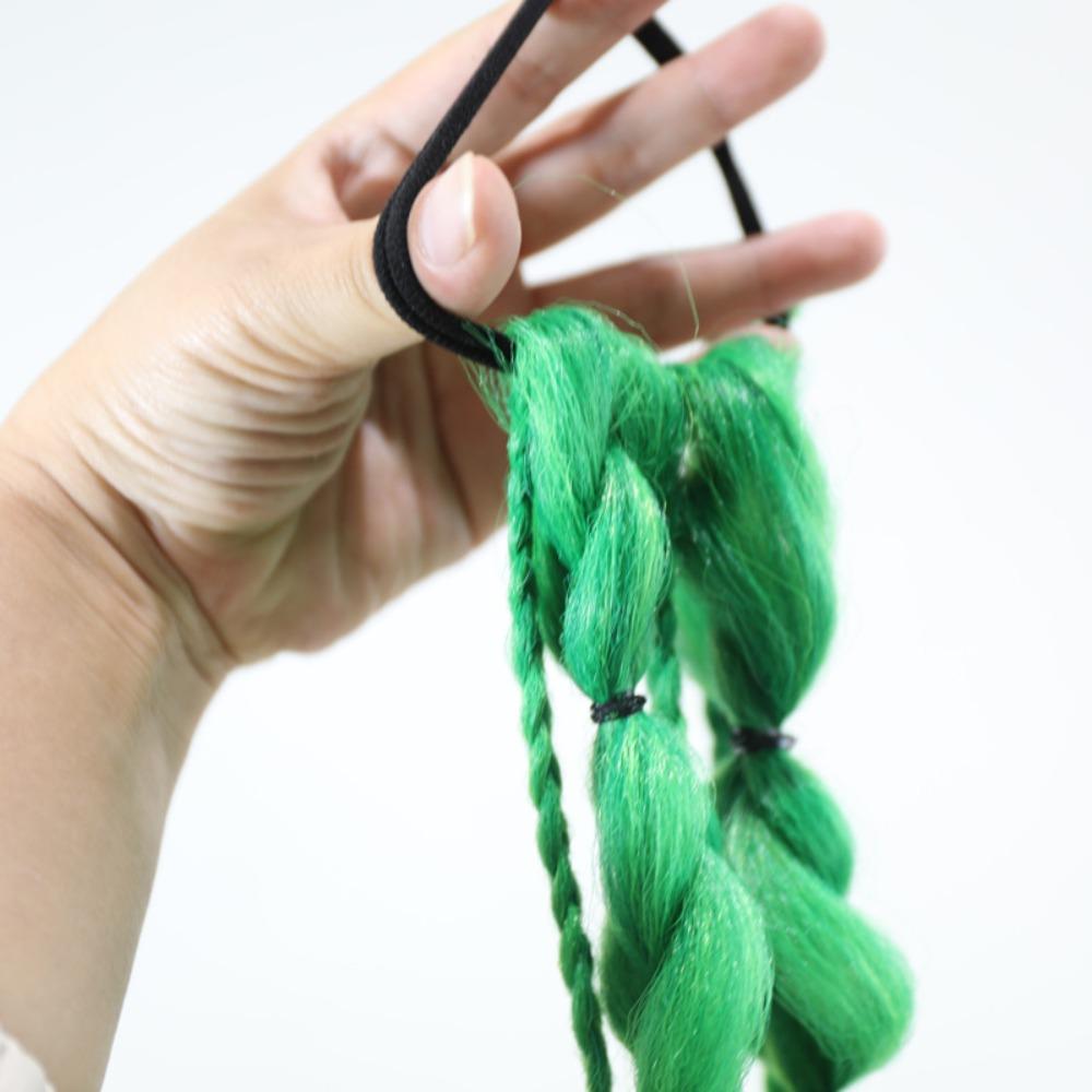 Colorful Twist Braid Bulk Lantern Braid Braided Ponytails Natural Bubble Jumbo Braid  for Women