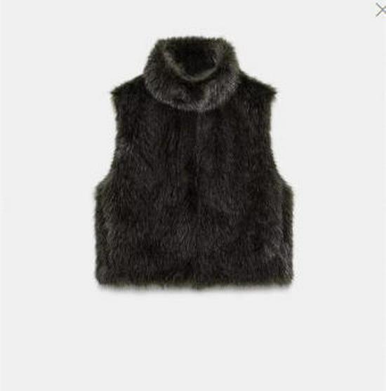 European & American Women's Fashion Versatile Faux Fur Effect Vest