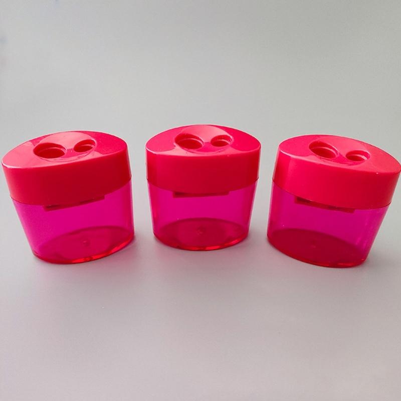 12Pcs Handheld Pencil Sharpeners Double Hole Sharpeners Portable Pencil Sharpening Tool for Student Children Artist