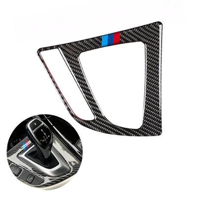 For BMW 3 4 Series F30 F32 2013 2014 2015 2016 2017 2018 Carbon Fiber Car Interior Gear Shift Control Panel Cover