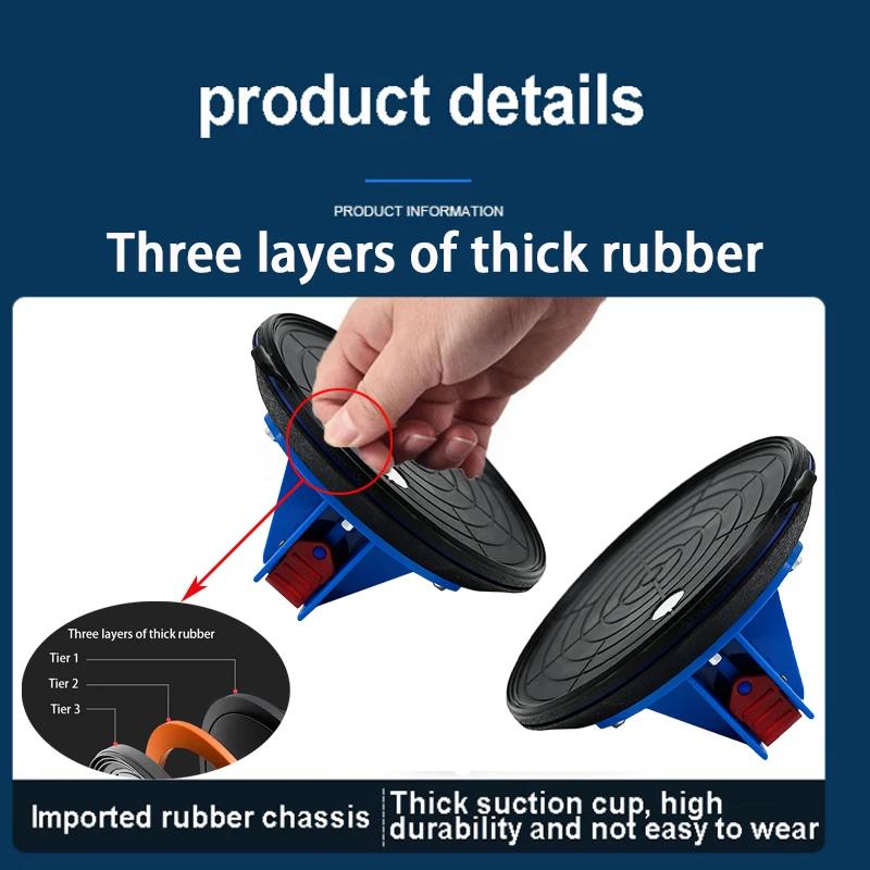 2025 Neu 2 PCS Vakuum-Saugnapf 8 Zoll 250kg Tragkraft Schwerer starker Saugnapfzieher für Fliesenglasboden-Hebewerkzeuge