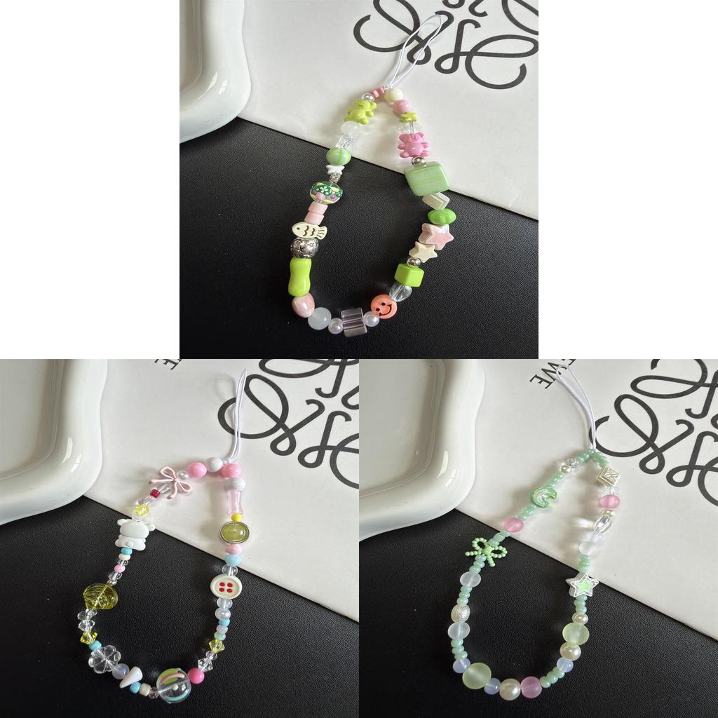 Cute Cartoon Blush Dog Button Phone Strap With Pvc Cord For Girls And Ladies
