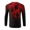 Haut à manches longues raglan imprimé Halloween pour homme
