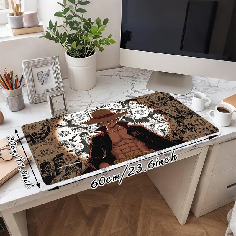 1Pc One Piece Adventure Gaming Mouse Pad Keyboard Desk Mat Non-slip Rubber Lock Edge Waterproof Computer Mousepad for Office Home Decor S1735
