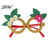 Summer Party Sunglasses Hawaiian Tropical Glasses, Glitter Felt Beach Pool Eyeglasses, Novelty Glasses for Kids Adults Ocean Luau Style Eyewear Photo