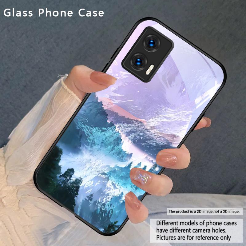 Sea storm small sailboat For Motorola Moto Edge 20 Lite 30 Pro 40 Neo 50 Ultra G14 G22 G24 Power 34 G35 X30 Pro Glass Phone Case
